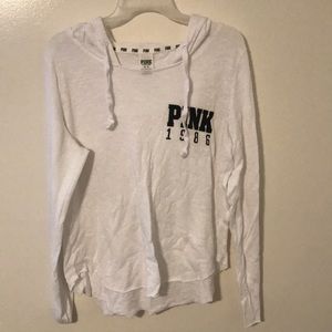 PINK white hoodie